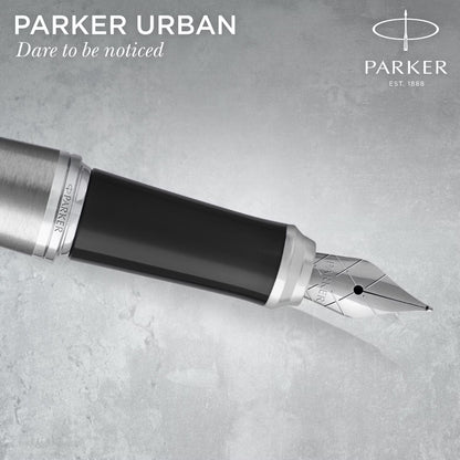Parker URoller Ball METRO MTLC CT Fountain Pen M GB