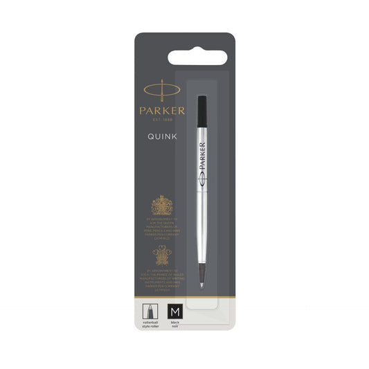 Parker Roller Ball Black Refills, 0.7mm Medium