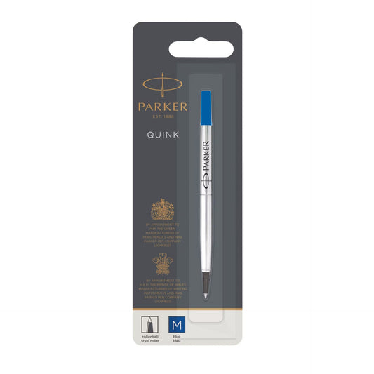 Parker Roller Ball Blue Refills, 0.7mm Medium