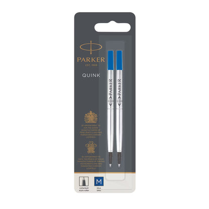 Parker 1950327 Roller Ball Blue Refill, 0.7mm Medium BL2