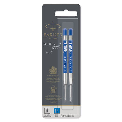 Parker 1950364 Gel  Pen Refills, Medium Blue, 2pk BL2