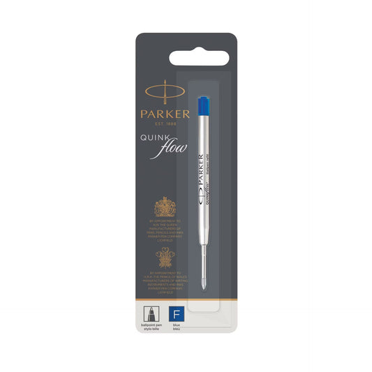 Parker 1950368 Ballpoint Blue Refills, 0.5mm Fine BL1