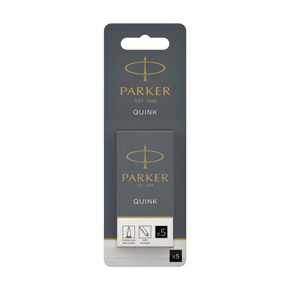 Parker Refill Quink Ink Cart P Black, 5-pk