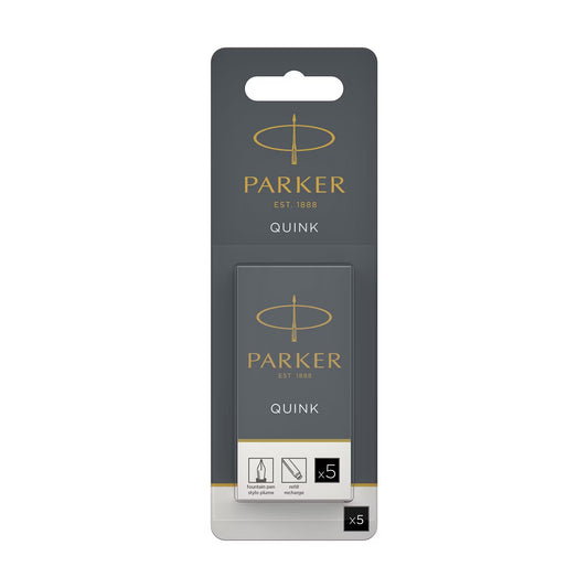 Parker Refill Quink Ink Cart P Black, 5-pk