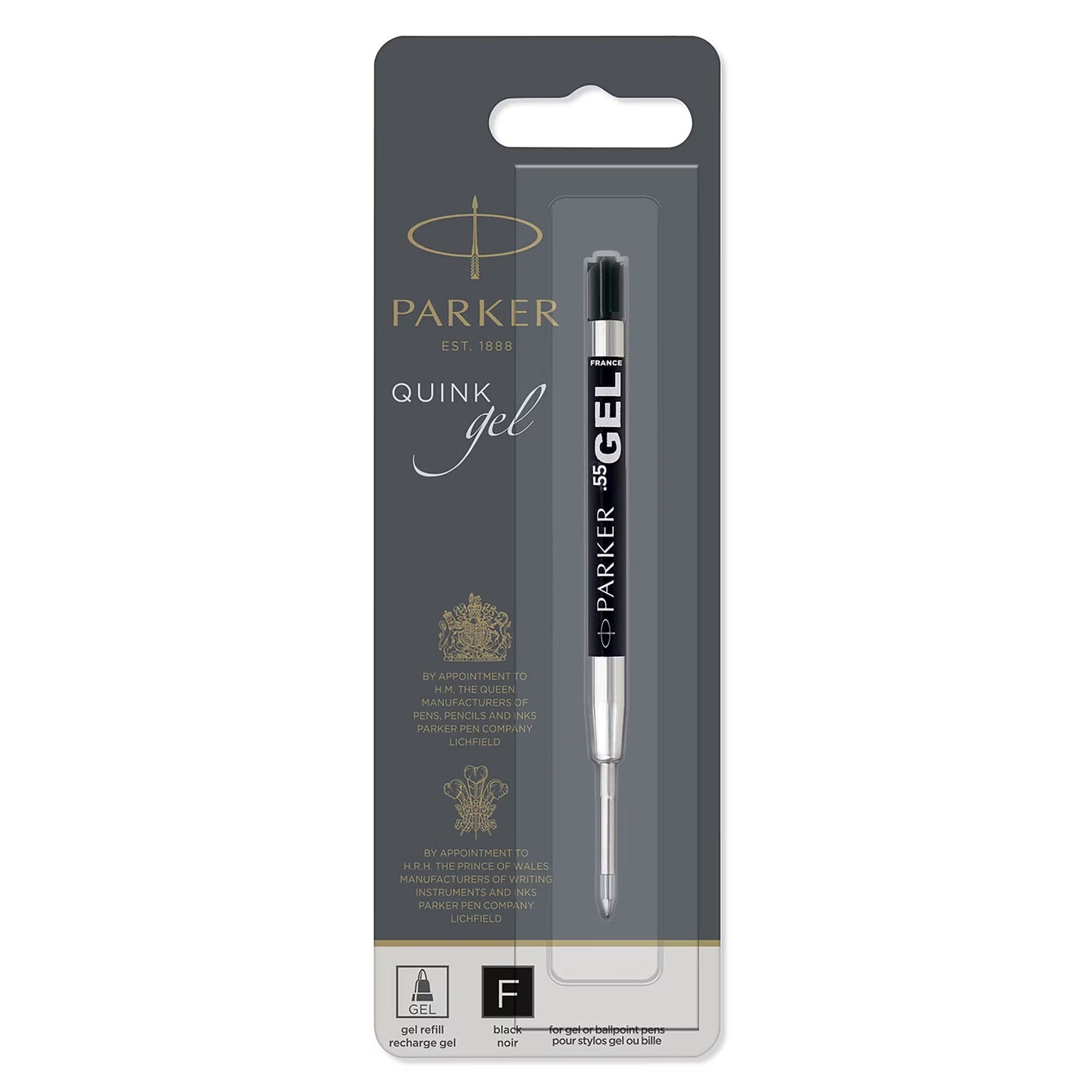 Parker Refill Ball Point Gel Black 0.55 BL1 EMEA