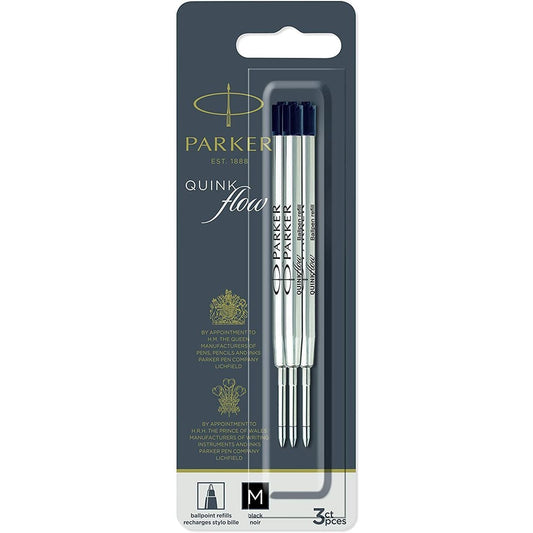 Parker Refill Quink FLW Ball Point M Black BL3