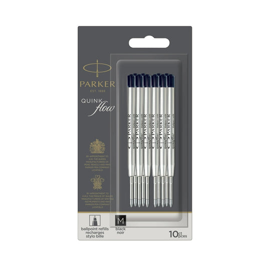Parker Refill Quink FLW Ball Point M Black BL10