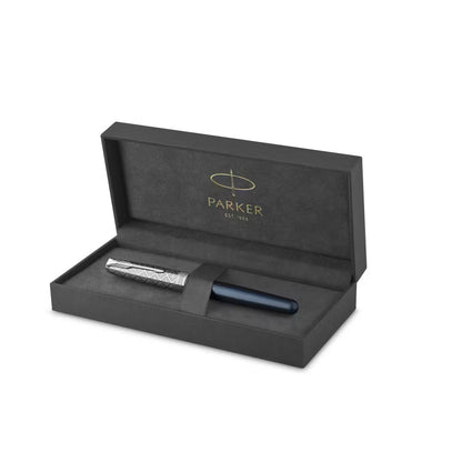 Parker Sonnet Premium Metal Blue CT Fountain Pen-18K F GB