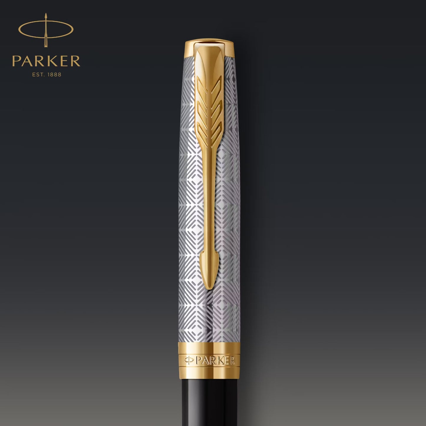Parker Sonnet Premium Metal Black GT Ball Point Pen M.Black GB