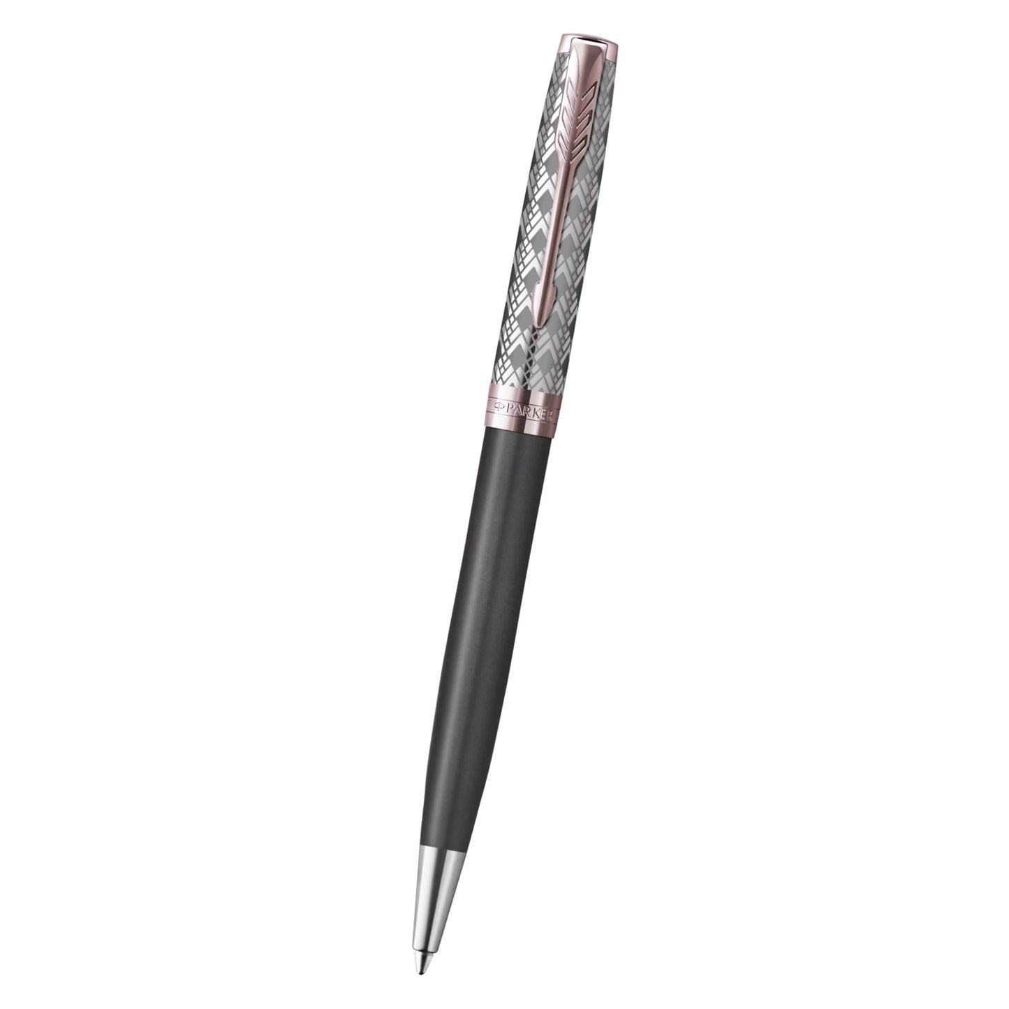 Parker Sonnet Premium Metal Grey PGT Ball Point Pen M.Black GB