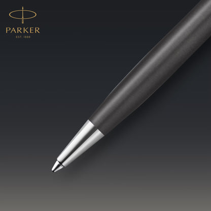 Parker Sonnet Premium Metal Grey PGT Ball Point Pen M.Black GB