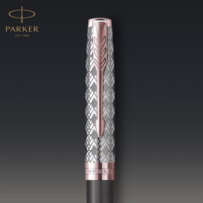 Parker Sonnet Premium Metal Grey PGT Ball Point Pen M.Black GB