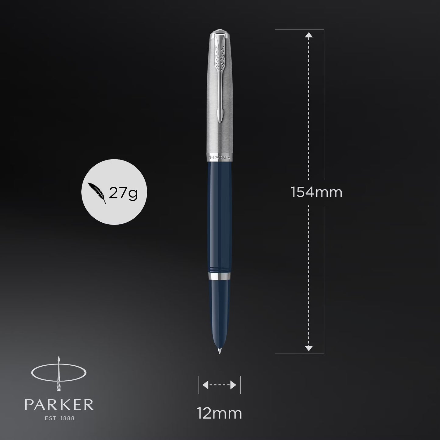 Parker 51 MIDBlue CT Fountain Pen F GB
