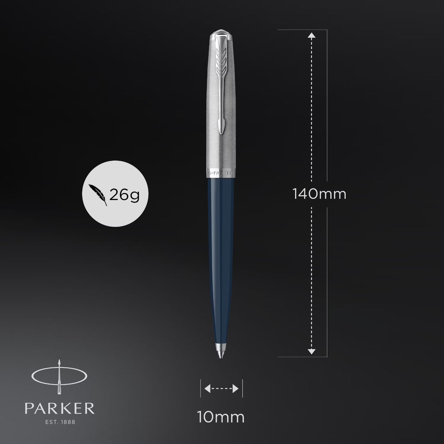 Parker 51 MIDBlue CT Ball Point Pen M.Black GB