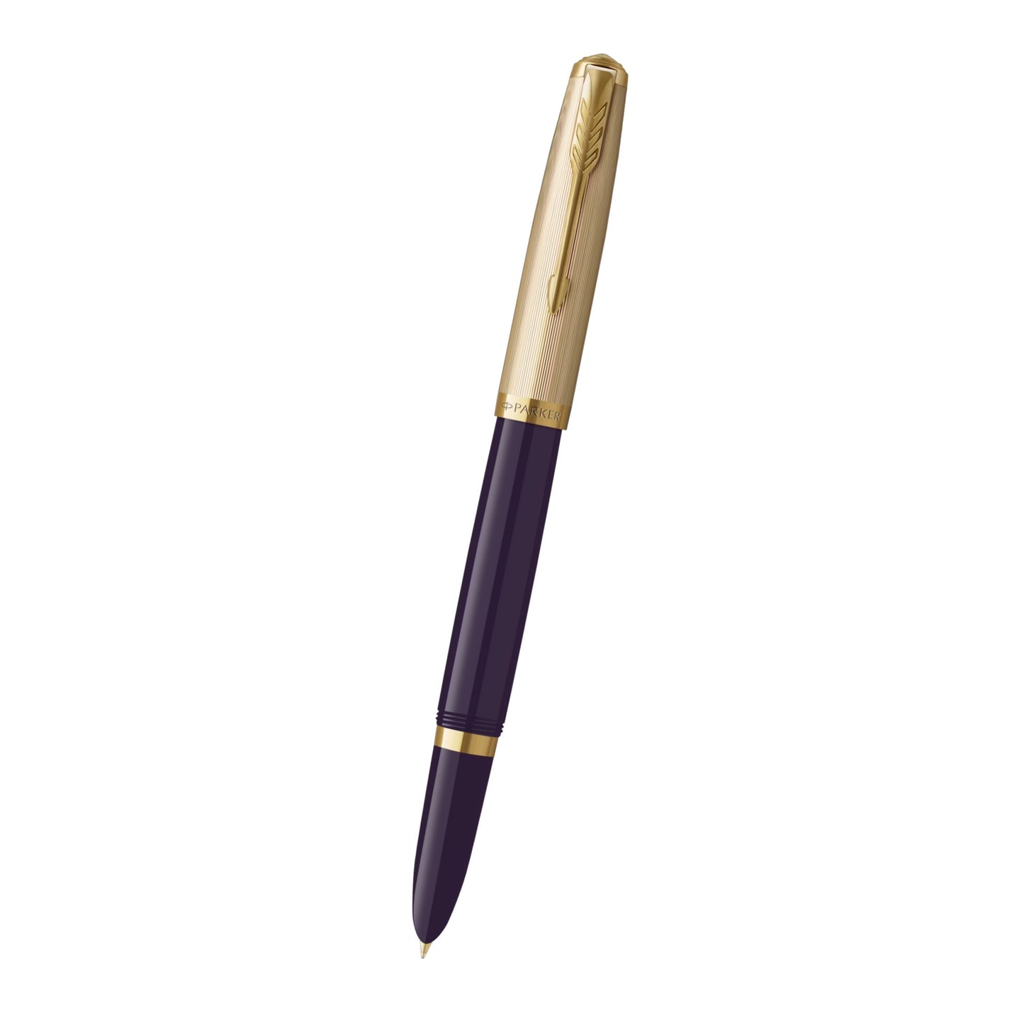 Parker 51 DLX Plum GT Fountain Pen 18K F GB