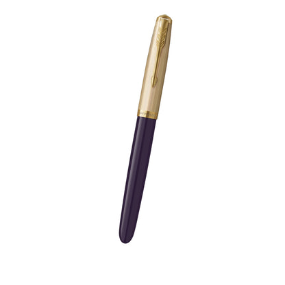 Parker 51 DLX Plum GT Fountain Pen 18K F GB
