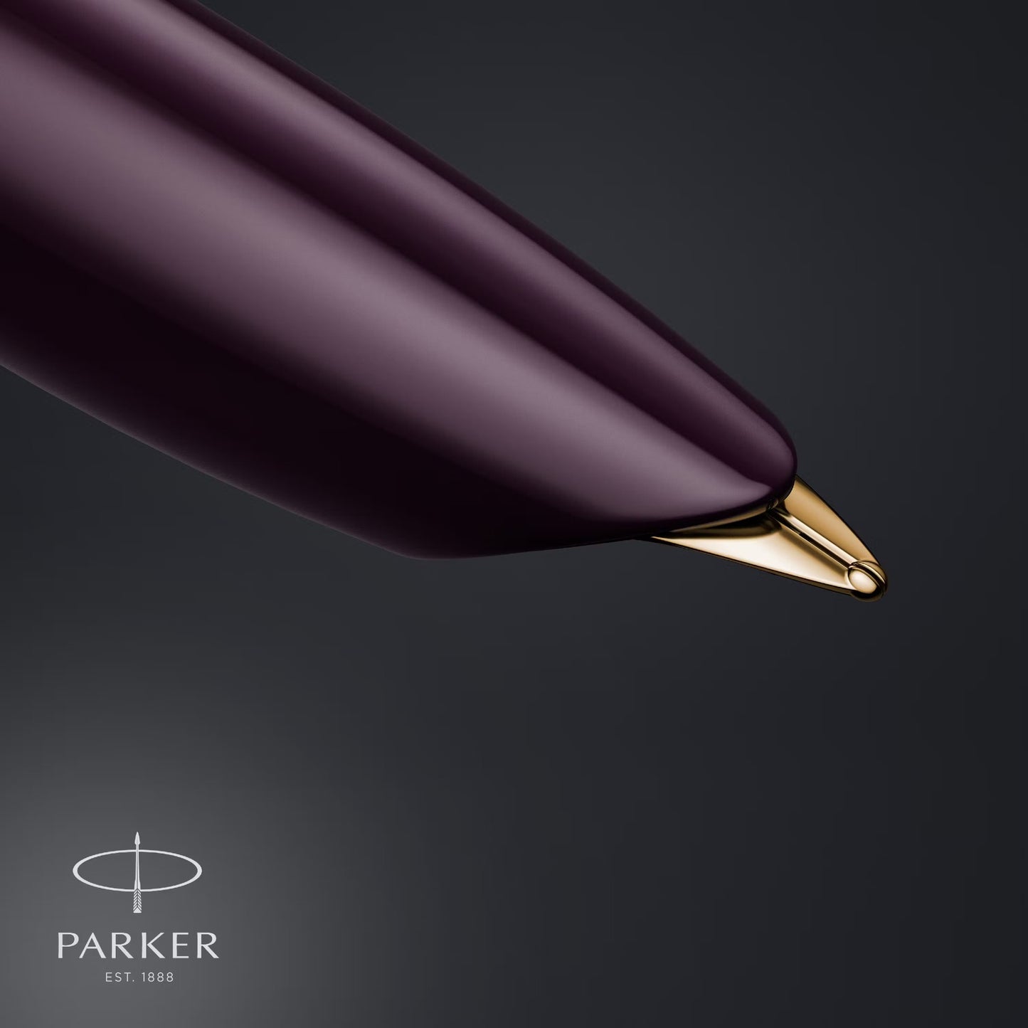 Parker 51 DLX Plum GT Fountain Pen 18K F GB