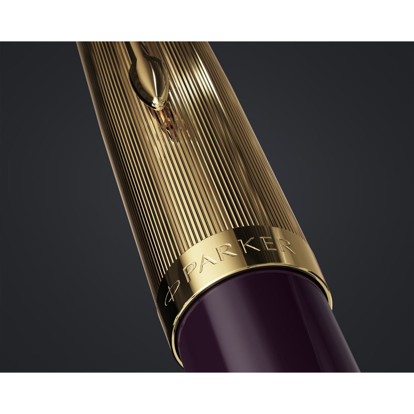Parker 51 DLX Plum GT Fountain Pen 18K F GB