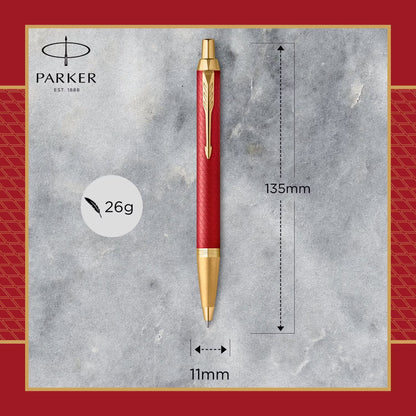 Parker IM Premium Red GT Ball Point Pen M.Blue GB