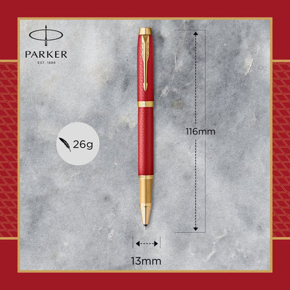 Parker IM Premium Red GT Roller Ball F.Black GB
