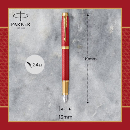 Parker IM Premium Red GT Fountain Pen F GB