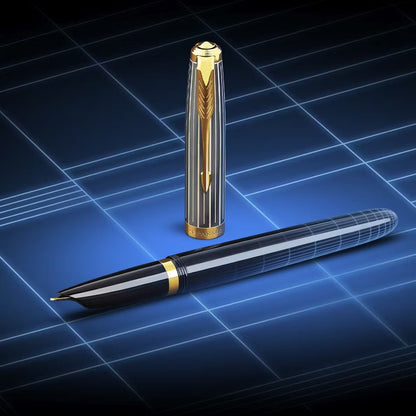 Parker 51 PRM Black GT Fountain Pen F GB