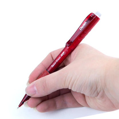Pentel Twist Erase red barrel 07 in hand