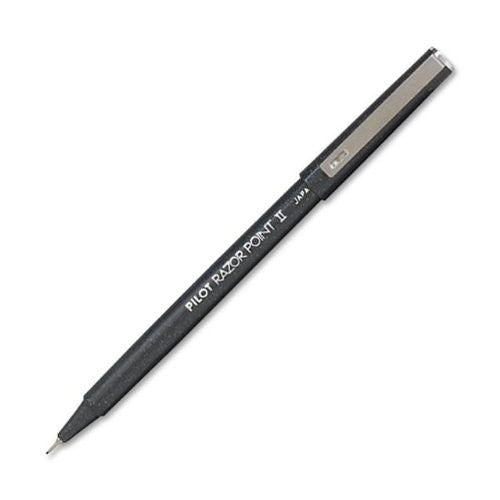 Pilot 11009 SW-R Razor Point II Marker Pen, Super Fine, Black