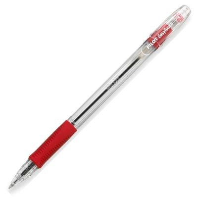 Pilot 32012 EZT Easy Touch Ball-Point Pen, Medium, Red