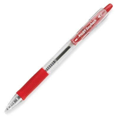 Pilot 32222 EZR Easy Touch Retractable Ball-Point Pen, Med, Red