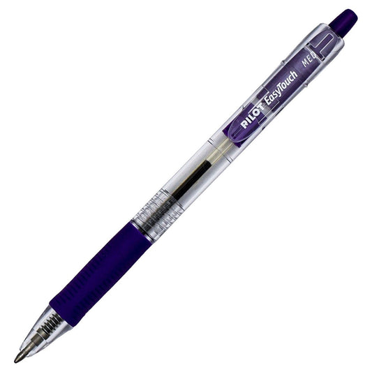 Pilot 32255 EZR Easy Touch Retractable Ball-Point Pen, Med, Purple