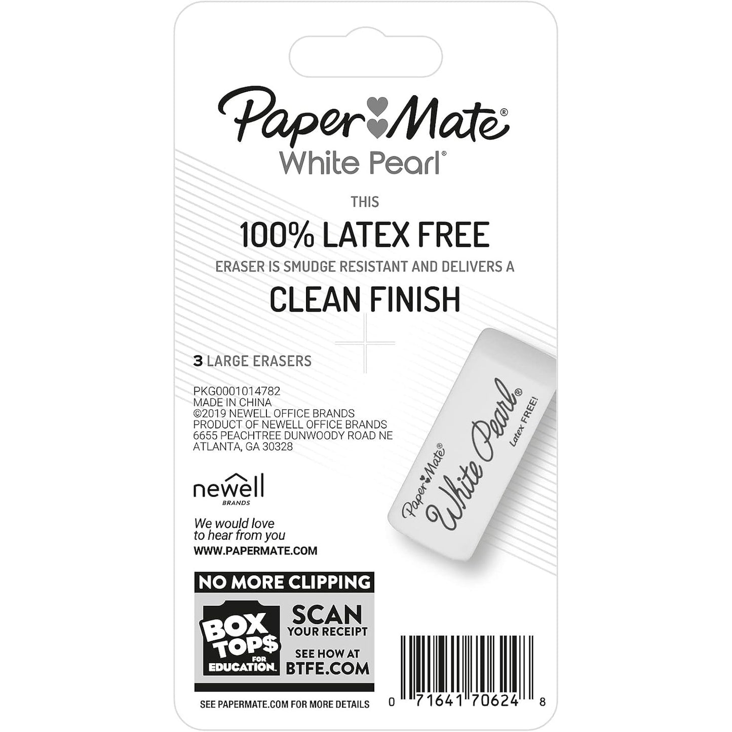 PaperMate 70624 Magic Rub Eraser 3cd