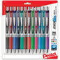 Pentel BL77BP12M EnerGel RTX Retractable Liquid Gel Pen, (0.7mm) Assorted 12-Pk