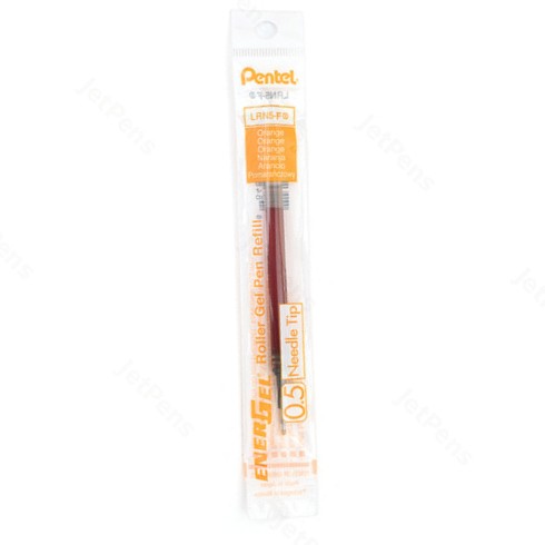 Pentel LRN5-F EnerGel Refill 0.5mm needle tip, Orange