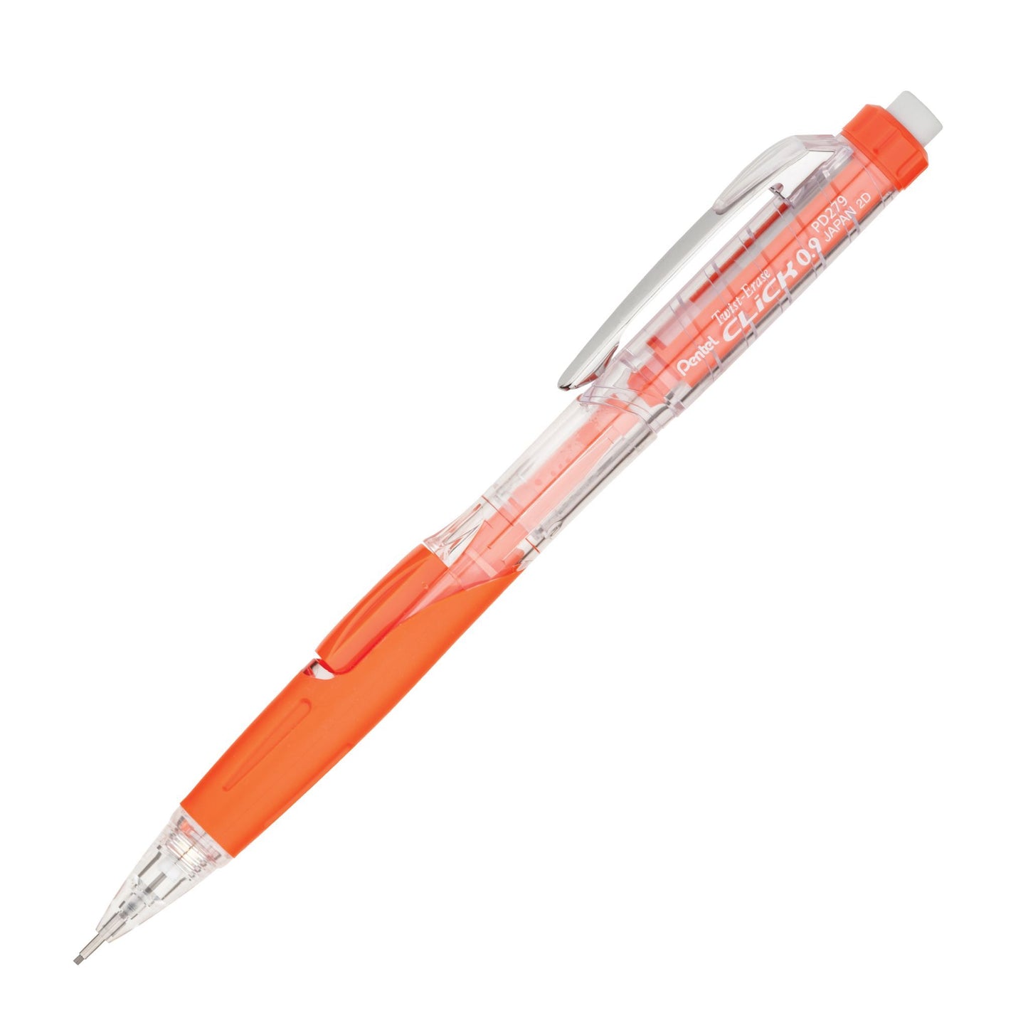Pentel PD279TF Twist-Erase CLICK, Orange 0.9mm