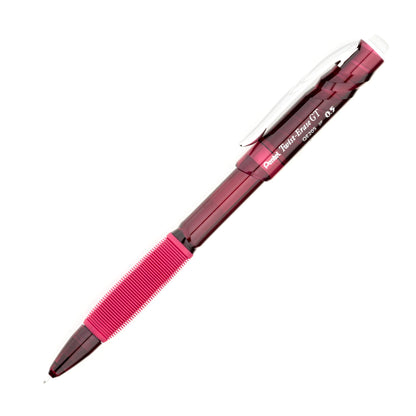Pentel QE205B Twist-Erase GT (0.5mm) Mechanical Pencil Transparent Burgundy barrel