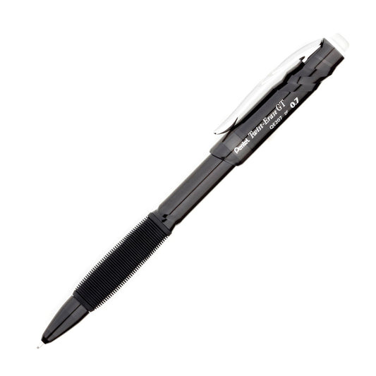 Pentel QE207A Twist-Erase GT (0.7mm) Mechanical Pencil Transparent Black