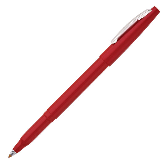 Pentel R100-B Rolling Writer, R-100, Cushion Ball Tip Med Red