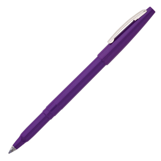 Pentel R100V Rolling Writer, R-100, Cushion Ball Tip Med Violet