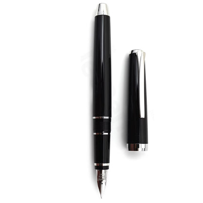 Namiki Falcon Lacquer Fountain Pen - Black, Medium Nib (60670)