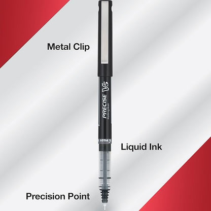 Pilot Pv-5 Precise Rollerball, V5, Extra Fine, Black