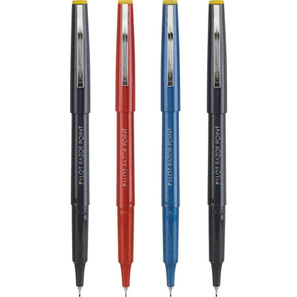 Pilot 11045 Razor Point 4pk Asst