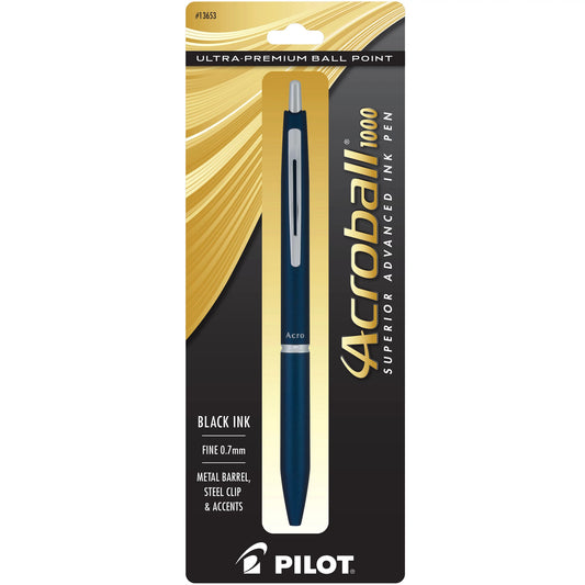 Pilot 13653 Acro 1000 1pk Nvy W/ Bk Ink