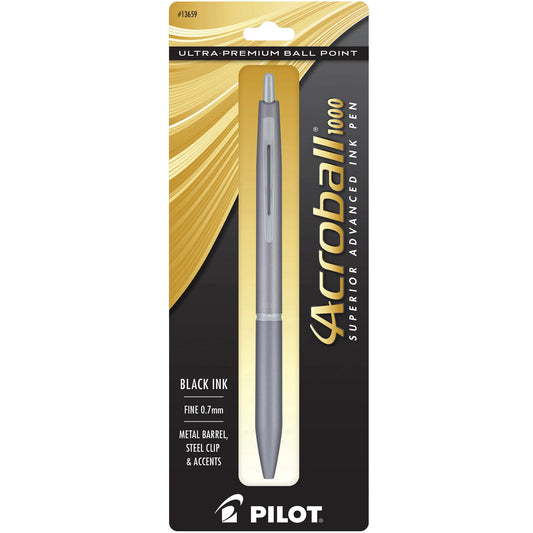 Pilot 13659 Acro 1000 1pk Gry W/ Bk Ink