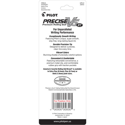 Pilot 26053 Precise V5 RT XF 3pk Asst