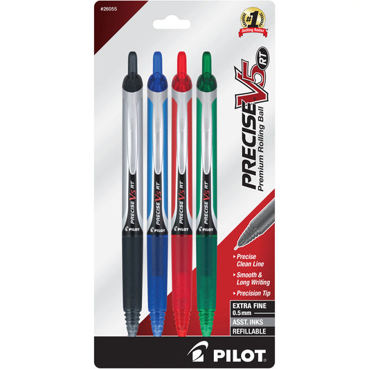 Pilot 26055 Precise V5 RT XF 4pk Asst