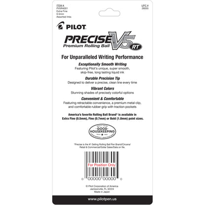 Pilot 26055 Precise V5 RT XF 4pk Asst