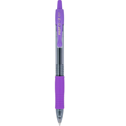 Pilot G2-7 Retractable Gel Rollerball, Fine, Purple