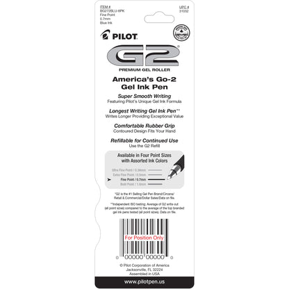 Pilot 31032 G2 GEL INK ROLLING BALL 2 PACK