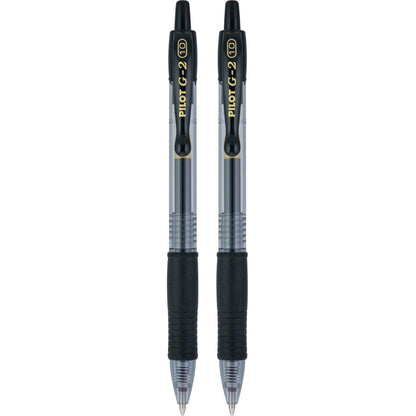 Pilot 31250 G2-1  Retractable Gel Rollerball, Bold, Black 2pk